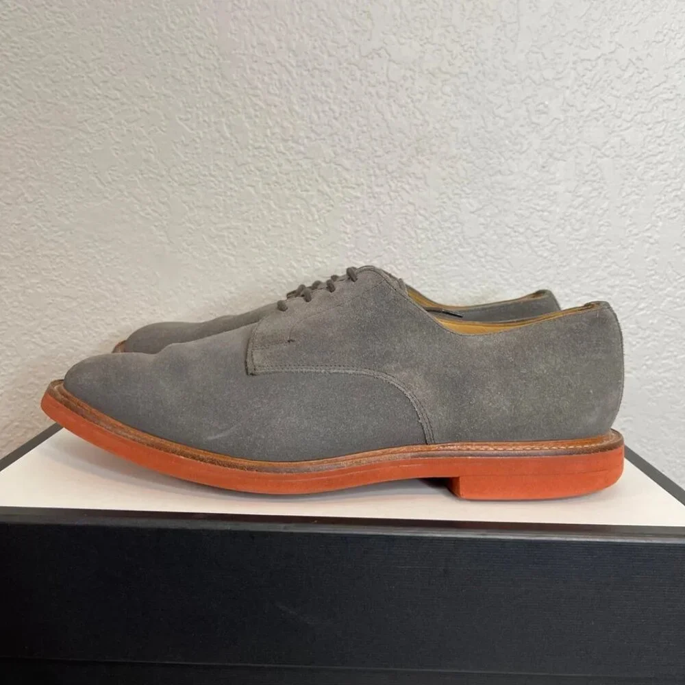 Mark McNairy New Amsterdam Derby Grey Suede Shoes Men's 11 US‎ Made in England